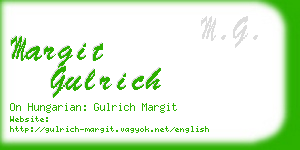 margit gulrich business card